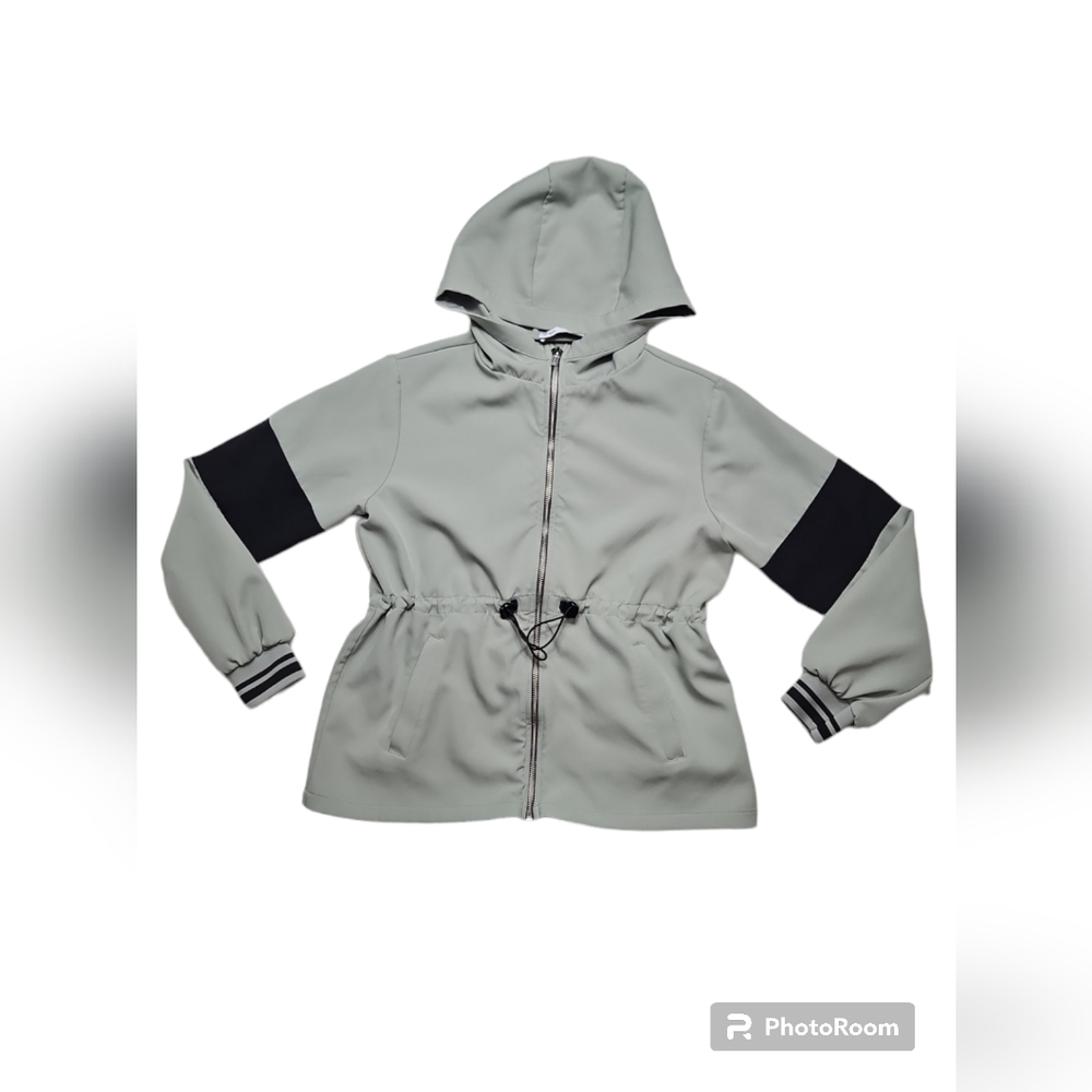 Zara Girls Jacket Olive/black Size 11-12
